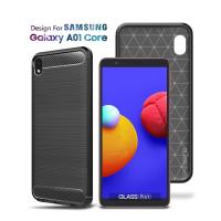 ราคา เคส Glass Pro Premium Carbon Samsung Galaxy A01 Core Black - เคสนิ่ม (40914097115)
