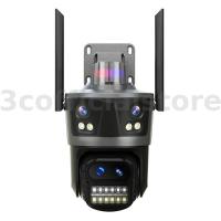 ราคา Hiseeu WF114 8MP 4K WiFi IP กล้องกลางแจ้ง 8x ซูมสี่เลนส์และสามหน้าจอการติดตามอัตโนมัติ Home Security กล้องวงจรปิดกล้องเฝ้าระวัง (48755014693)