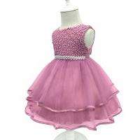 ราคา Gd32031 พร้อมส่งจากไทย ชุดเดรสออกงานเด็กสีชมพูโลตัส สีกลีบบัว เด็กเล็ก-เด็กโต (3507309828)