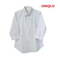 ราคา Uniqlo(M) เสื้อเชิ้ต แขนห้าส่วน ลายทาง (3492764456)