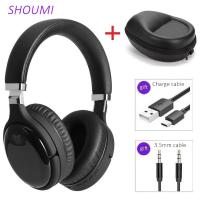 ราคา Active Noise Cancelling Headsets Bluetooth Stereo Helmet ANC Wireless Headphone with Mic Earphone Bag Bass Hifi Earpiece (21751642926)
