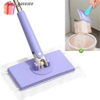 ราคา GAVESTO No Wash Lazy Mops, Snap-Grip ผ้าอัตโนมัติสะดวกเปลี่ยน Clever Mini Mop, เปียกและแห้งเครื่องมือทําความสะอาดบ้านคลิป Sweeper Mopping Stick (47754647067)