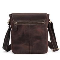 ราคา Original Handmade Crazy Horse กระเป๋าสะพายหนังผู้ชาย Retro ขนาดใหญ่-ความจุของแท้หนังผู้ชายกระเป๋า Cowhide Messenger กระเป๋า Vertic (46802846706)