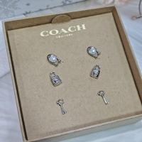 ราคา คุ้มมาก เซ็ท 3 คู่ ✔ ของแท้ 100% ✧.* New พร้อมส่ง ✧.* ต่างหู Coach (24666687650)