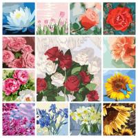 ราคา ภาพวาดสีน้ํามันดิจิทัล ตามตัวเลข บนผ้าใบ รูปดอกกุหลาบ สีขาว และสีแดง DIY ขนาด 20x20 ซม. สําหรับเด็ก (14297164858)