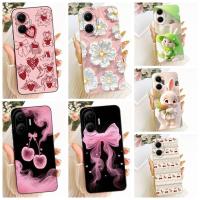 ราคา สําหรับ Xiaomi Redmi Turbo 4 Pro กรณี PocoF7 หรูหราดอกไม้โบว์ทาสีซิลิโคนป้องกันกันชนสําหรับ Xiaomi PocoF7 F 7 (40827639889)