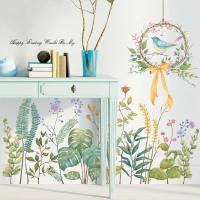 ราคา [พร้อมส่ง]สติ๊กเกอร์ติดผนังลายการ์ตูนใบไม้สีเขียว ธรรมชาติ สติ๊กเกอร์ตกแต่งผนัง ตกแต่งบ้าน ตกแต่งห้อง วอลเปเปอร์ (14872668768)