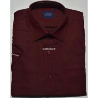 ราคา KEMEJA เสื้อเชิ้ตแขนสั้นผู้ชายอย่างเป็นทางการ ARROW Maroon Regular KAR35 ORIGINAL (50852167509)