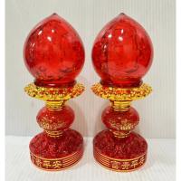 ราคา เชิงเทียนไฟฟ้า ดอกบัวตูม LED โคมไฟ โคมดอกบัว ไฟฟ้า ไหว้พระ ไหว้เจ้า สูง 8 / 9.5 นิ้ว (18792658100)