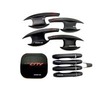 ราคา เบ้ารองมือเปิด+ครอบมือจับ+ครอบฝาถังน้ำมัน CITY ซิตี้ปี 2008-2013 สีดำด้านโลโก้แดง (11812630952)