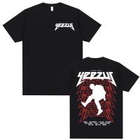ราคา แร็ปเปอร์ Kanye West Yeezus Tour อัลบั้มสินค้าเสื้อยืด เสื้อผ้าผู้ชาย ฮิปฮอป ฮาราจูกุ เสื้อยืด ยูนิเซ็กซ์ เสื้อยืดผ้าฝ้า (49955554610)