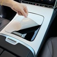 ราคา คอนโซลกลางรถเกียร์ Shift แผง Protector ฝาครอบสติกเกอร์ซิลิโคน Fit สําหรับ Mercedes Benz EQE Class EQE350 35 + 500 SUV EQE 53 AMG รถอุปกรณ์เสริม (สีเทา) (41126130159)