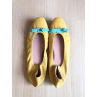 ราคา รองเท้าบัลเล่ o&b size 38 สีเหลืองมัสตาร์ด (11958164396)