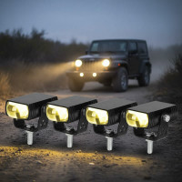 ราคา ไฟสปอตไลท์ LED ติดกระจังหน้ารถยนต์ สีเหลือง-ขาว ไฟสูง-ต่ํา ใช้กับรถออฟโรด มอเตอร์ไซค์ รถกระบะ และเอสยูวี (41373755519)