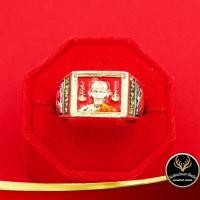 ราคา แหวนพระ แหวนหลวงพ่อรวย ปาสาทิโก วัดตะโก จ.พระนครศรีอยุธยา พระมงคง สิทธอาจารย์ รวย ๕๙ เนื้อกะไหล่เงิน ลงยา (13159567688)