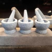 ราคา ครกหินอ่างศิลาแท้ สีขาว สีเหลือง ขนาดจิ๋ว 2"/2.2" (นิ้ว) รวมสากงานทำมือตั้งโชว์ ของสะสมทำอาหารไม่ได้นะคะ❌ (2274829888)