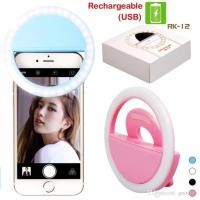 ราคา ไฟเซลฟี่ ไฟถ่ายรูป RK-12 Selfie Ring Light LED ปรับความสว่างได้ 3 ระดับ ไฟติดโทรศัพท์ (12311046336)