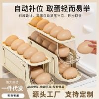 ราคา จัดส่งที่รวดเร็วพร้อมสต็อกกล่องเก็บไข่ประเภทสไลด์ลูกกลิ้งไข่สดเก็บตู้เย็นประตูด้านข้างสามชั้นขนาดใหญ่-ความจุพับกลิ้งชั้นวางไข่กล่องเก็บสไลด์เก็บค (46903948320)