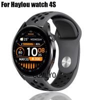 ราคา สําหรับนาฬิกา Haylou 4S สมาร์ทนาฬิกาซิลิโคน Rainbow Soft Band ผู้หญิงผู้ชายสายรัดข้อมือกีฬา (46204387084)