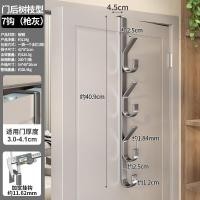 ราคา ตะขอหลังประตู แขวนประตู โดยไม่ต้องเจาะ ตะขอแขวนเสื้อผ้า ราวแขวนเสื้อผ้า แขวนผนัง หมวก กุญแจ ราวแขวน (49601819208)