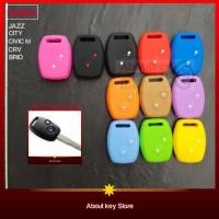ราคา ปลอกกุญแจรถ ซิลิโคนหุ้มกุญแจhonda city jazz civicfd crv brio ที่หุ้มกุญแจ ปลอกซิลิโคน พวงกุญแจ เคสกุญแจ (25634515682)