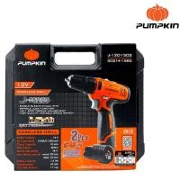 ราคา PUMPKIN สว่านไขควงไร้สาย สว่านแบต J-12D1502 #50214-15B2 (25407391967)