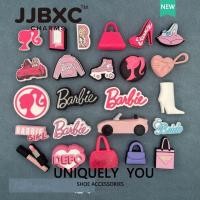 ราคา ปุ่มติดรองเท้าบาร์บี้ series สีชมพู (57804132586)