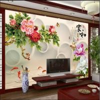 ราคา 3ง สามมิติหยกจีนแกะสลักดอกโบตั๋นผนังผ้าภาพจิตรกรรมฝาผนัง ฟู ตัวอักษรห้องนั่งเล่นฟิล์มทีวีผนังทีวีพื้นหลังวอลล์เปเปอร์วอลล์เปเปอร์ข้างเตียง (56702736363)