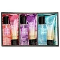 ราคา Victoria's Secret PURE SEDUCTION + LOVE SPELL + AQUA KISS Body Mist & Lotion SET (8559971835)