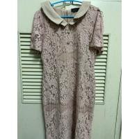 ราคา เดรสลูกไม้สีชมพูอ่อน มือหนึ่ง (25415736102)