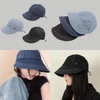 ราคา (Hw) หมวกแก๊ปผ้ายีนส์ ปีกหน้ากว้างกันแดด (ตัวM) (24009721453)