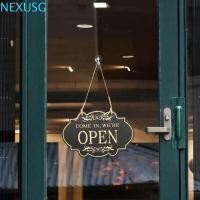 ราคา ป้ายธุรกิจคู่ คนต่อไป จี้แขวนประตูเปิด/ปิดสองด้านสร้างสรรค์งานฝีมือไม้นํามาใช้ใหม่ไม้ป้ายบ้านตกแต่งบ้าน (57302509520)