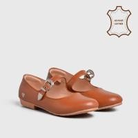 ราคา Lovelyprojects - รองเท้าส้นแบน Muriella หนังแท้ Tan - รองเท้าหนัง (41355760031)