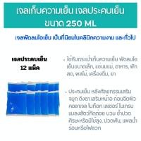 ราคา เจลเก็บความเย็น เจลประคบเย็น เจลพัดลมไอเย็น ขนาด 250 ml. (จำนวน 12 แพ็ค) (20286350482)