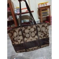 ราคา Coach Tote กระเป๋าแคนวาส ของแท้ มือสอง (28607803705)
