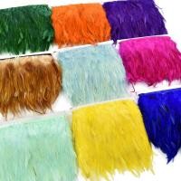 ราคา 2เมตรอานไก่ฟ้าขนนกสําหรับเสื้อผ้าริบบิ้นผ้า12-15ซม.5-6"ไก่ขนนกขอบตัดสําหรับจักรเย็บผ้าตกแต่งตัดเครื่องแต่งกายอุปกรณ์เสื้อผ้า (28427136027)