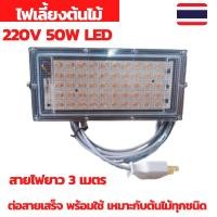 ราคา ไฟเลี้ยงต้นไม้ ไฟปลูกต้นไม้ led 50วัตต์ ไฟปลูก led grow ไฟปลูกพืชในร่ม หลอดไฟเลี้ยงต้นไม้ พร้อมสายไฟ 3 เมตร (10467358041)