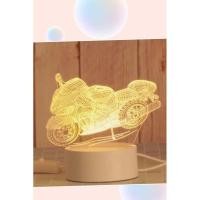 ราคา ส่งทันที 3Dโคมไฟอะคริลิค LED ตกแต่งห้องนอน F3D (8307557370)