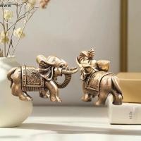 ราคา รูปปั้นสัตว์ทองแดงรูปช้างนำโชครูปปั้นทองเหลืองรูปช้างขนาดเล็กรูปปั้นสัตว์ทองแดงโบราณ (43878491389)