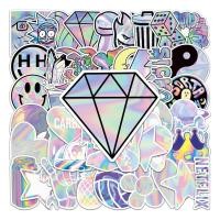 ราคา พร้อมส่งREAL Laser 50ชิ้น สติกเกอร์โฮโลแกรมเลเซอร์ PVC กันน้ํา ลายการ์ตูนอนิเมะกราฟฟิติ Holographic UFO Sticker (23337399996)