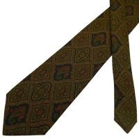 ราคา เนคไท Yves Saint Laurent Silk Brown Geometric Japan เนคไทแบรนด์เนม ของแท้ (41861813695)