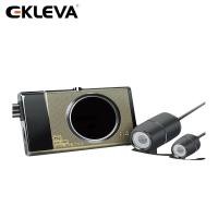 ราคา Ekleva 3 นิ้วรถจักรยานยนต์ DVR Dash Cam Full HD 1280P + 720P Dual-track ด้านหน้าและด้านหลังกล้องรถจักรยานยนต์สีดํากล่องบันทึก (25789300002)