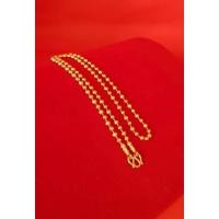 ราคา สร้อยคอทอง ลายเม็ดมะยม สร้อยคอเม็ดมะยม ยาว18นิ้ว 2สลึง ชุบทองแท้ ผลิตจากช่างฝีมือเยาราช (9412353043)