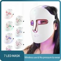 ราคา 7 สี Photon Therapy Led Facial Mask Light Rejuvenation Anti-Wrinkle Lifting Moisturizing Skin Beauty อุปกรณ์ (45703136134)