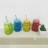 ราคา แก้วมัค mason 4 สี แดง เขียว ฟ้า เหลือง 450ml (2298642)
