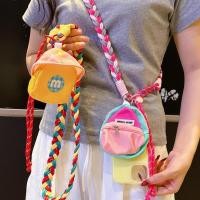 ราคา กระเป๋าใส่เหรียญกระเป๋าข้ามร่างกายสามารถกลับโทรศัพท์มือถือเชือกเส้นเล็กถักหกสาระตัวหนาปรับแขวนคอหูฟังเชือกเส้นเล็กคลิป (40414096750)