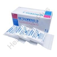 ราคา BETADRESS-3 ผ้าก๊อซปิดแผล ขนาด 3 นิ้ว 1 กล่อง (10x10 ชิ้น) (6677943816)