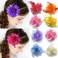 ราคา กิ๊บดอกขนนก ฟ้อนรำ กิ๊บขนนก ยางมัดผมขนนก เต้นรำ เครื่องประดับผม (27631074114)