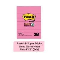 ราคา 3M Post-It Super Sticky Lined Notes 4" x 3" ( 90s ) (22043681930)