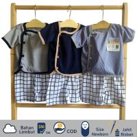 ราคา 3เซ็ต/6ชิ้น ทารกแรกเกิดเสื้อผ้าเด็กชุดแขนสั้นปุ่มด้านข้างทารกแรกเกิดอุปกรณ์น่ารักของขวัญท็อปส์สําหรับชายหญิงประหยัดชุดของขวัญ0–6เดือน (44125661029)